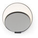 Gravy LED 4 inch Metallic Black with Silver Wall Sconce Wall Light, Hardwire